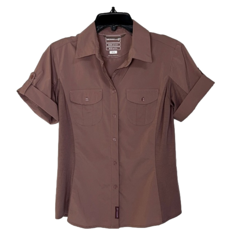 Merrell Women's Brown Button Down Shirt